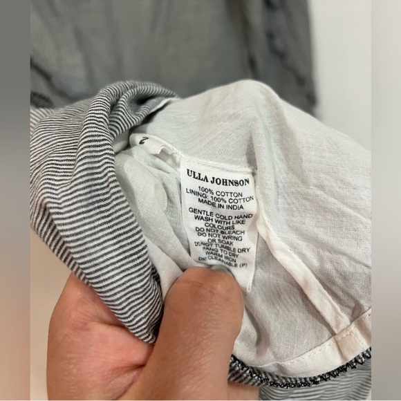 Ulla Johnson Essie Mini Dress Pen Stripe Women’s Size 2 - Picture 7 of 8